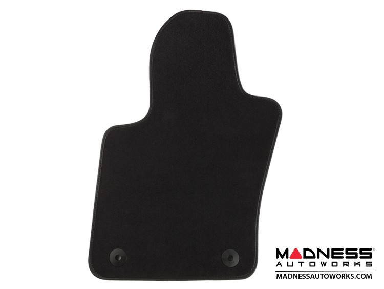 FIAT 500X Floor Mats Premium Carpet LUXUS Front + Rear Set Black